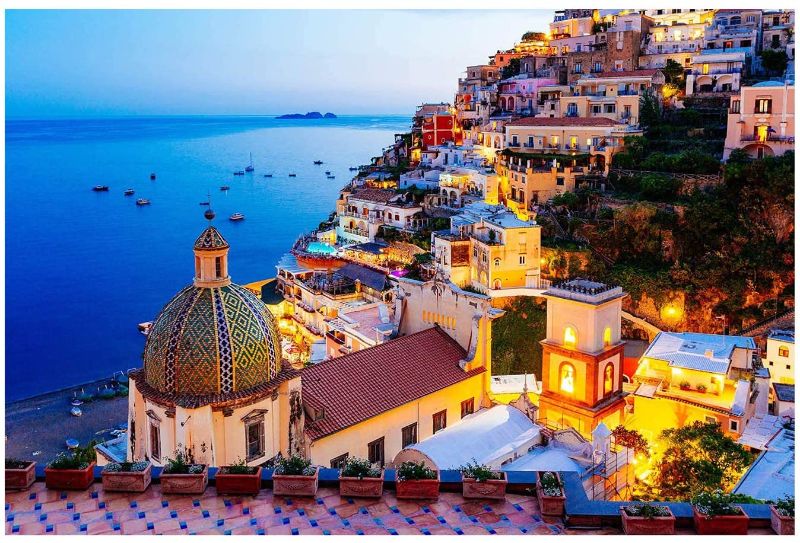 Photo 1 of 1000 Piece Puzzle for Kids Adult, Jigsaw Puzzle, Art Puzzles Games (27.56 x 19.69 inch) - Sicilia