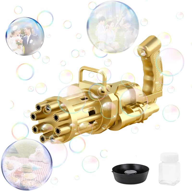 Photo 1 of Gatling Bubble Gun,Automatic Bubble Machine,2021 New Cool Toys Gift for Kids, Bubble Maker Machine, Electric Bubble Gun,Bubble Machine Toy for Kids & Toddlers