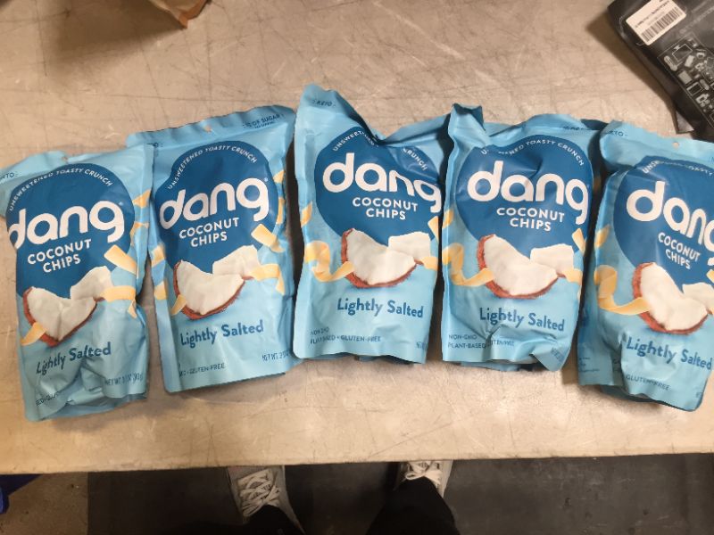 Photo 3 of Dang Lightly Salted Coconut Chips - 3.17oz 5 PK 