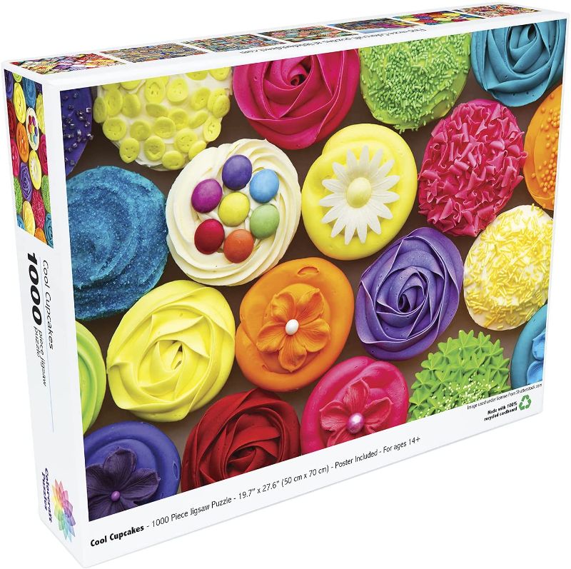 Photo 1 of 1000 Piece Puzzle for Adults - Cool Cupcakes Jigsaw Puzzle
