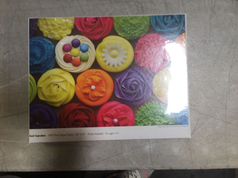 Photo 2 of 1000 Piece Puzzle for Adults - Cool Cupcakes Jigsaw Puzzle