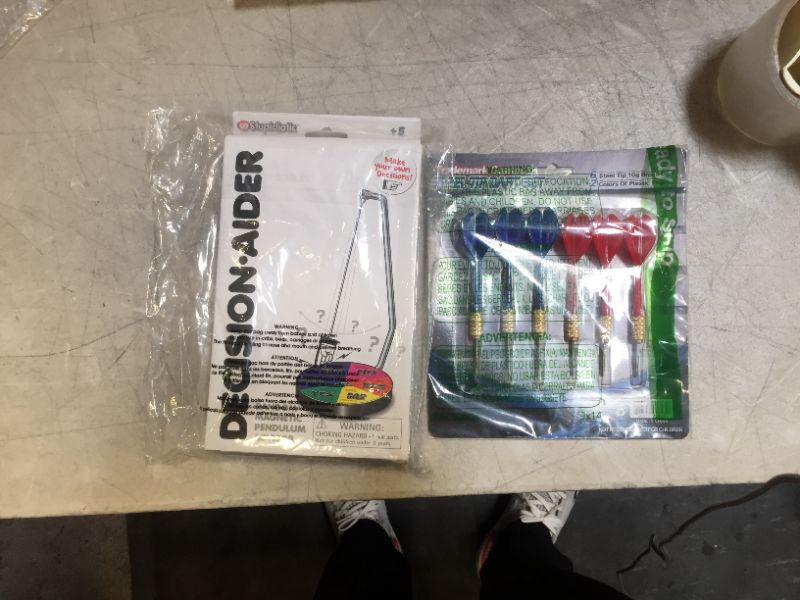 Photo 1 of Miscellaneous toys (decision maker, dart set) 