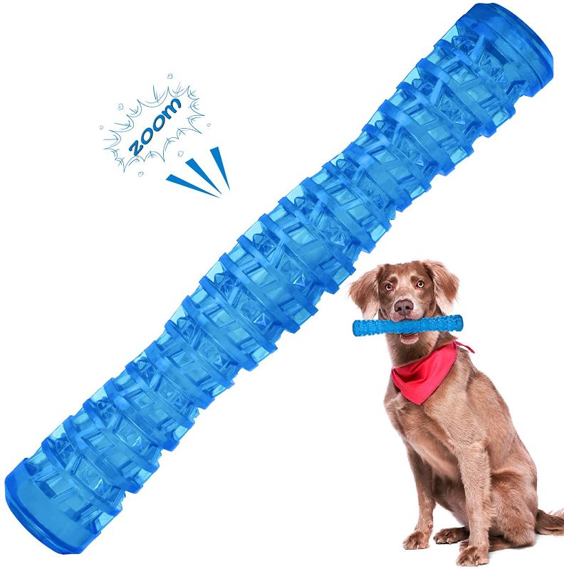 Photo 1 of Dog Chew Toy Dog Squeaky Toy for Medium Large Breed, Interactive Tough Durable Stick Dog Toys Puppy Chew Toy with Natural