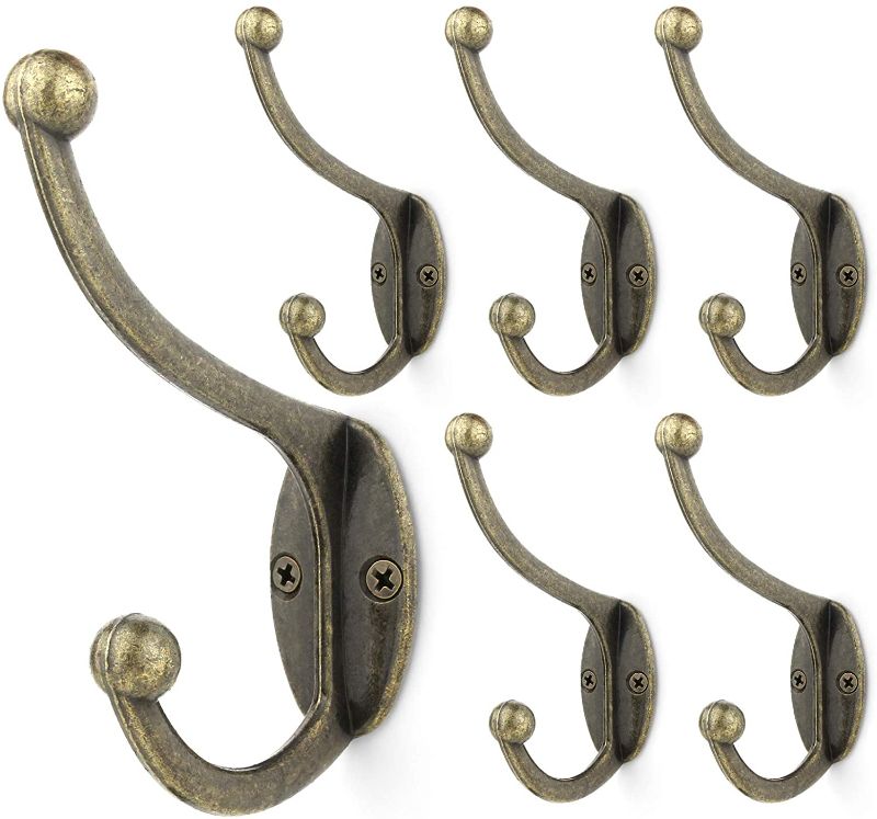 Photo 1 of Arks Royal Modern Coat Hook Retro Wall Hanger Decorative Cloth Holder with Ball Tips