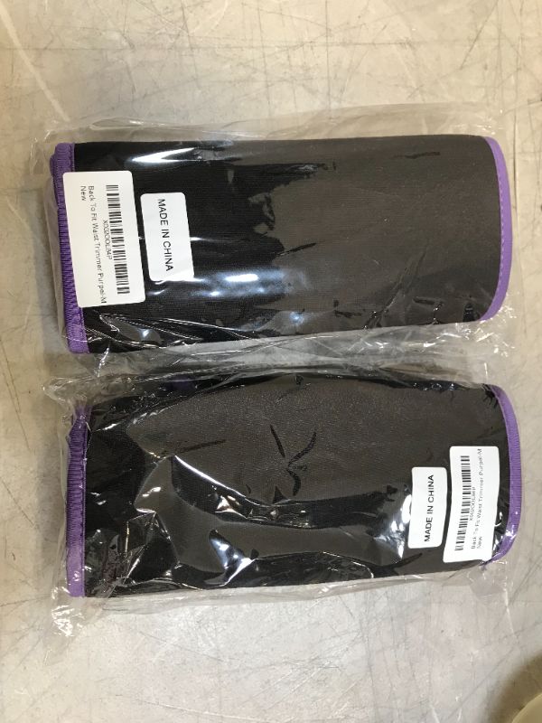 Photo 1 of pack of 2 waist trimmers purple medium 