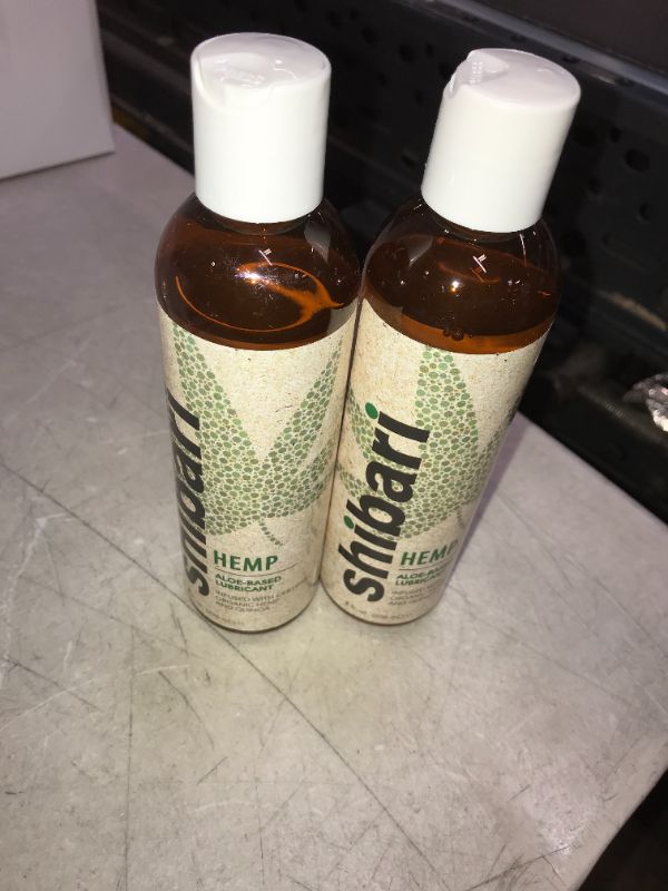 Photo 1 of 2 pack shibari hemp oil aloe based personal lubricant