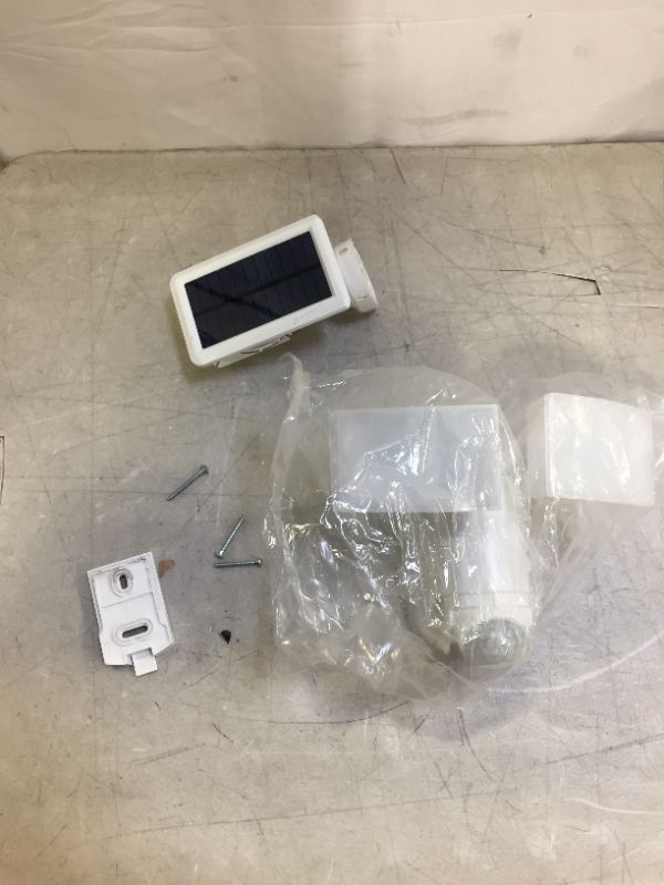 Photo 1 of 180° 2-Head White Solar Powered Motion Outdoor Integrated LED Flood Light