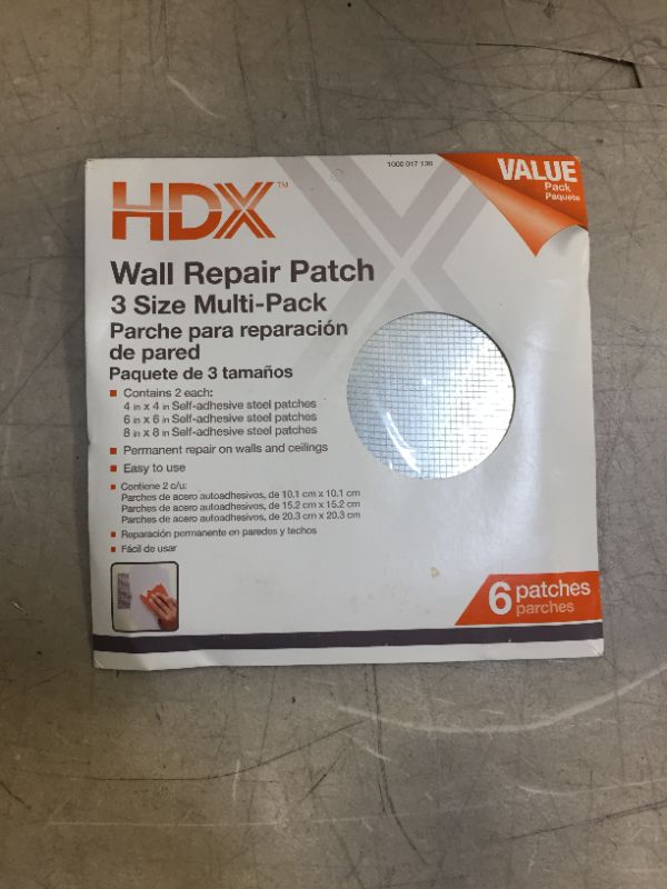 Photo 1 of 4, 6, 8 in. Multi Pro-Pack Drywall Repair Patches