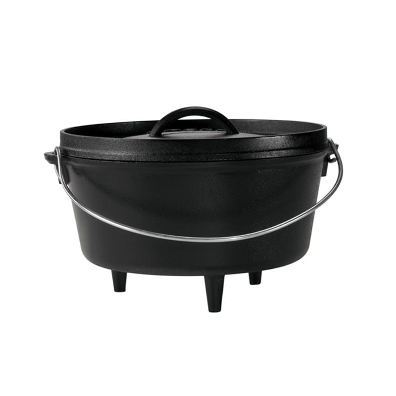 Photo 1 of 12 Inch / 8 Quart Cast Iron Deep Camp Dutch Oven