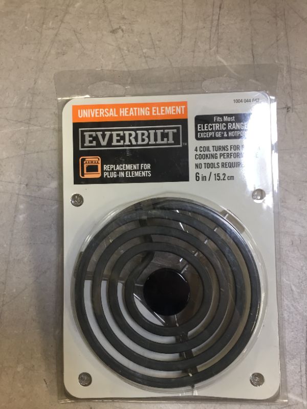 Photo 1 of EVERBILT UNIVERSAL HEATING ELEMENT 6 INCH BY 15.2 CM 