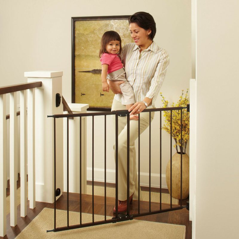 Photo 1 of Baby Safety Gate Door Walk Through Pet Indoor Dog Fence Lock Extra Wide Tall New
