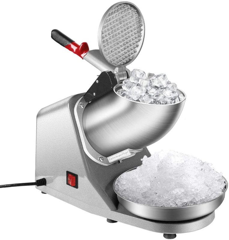 Photo 1 of Electric Ice Shaver Snow Cone Maker Machine Silver 143lbs/hr 