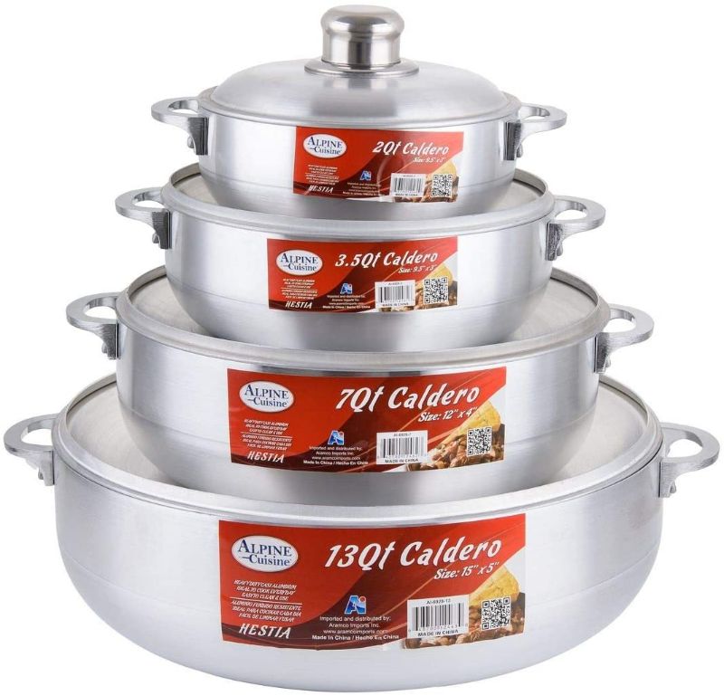 Photo 1 of Aramco 8 Piece Alpine Gourmet Aluminum Caldero Set