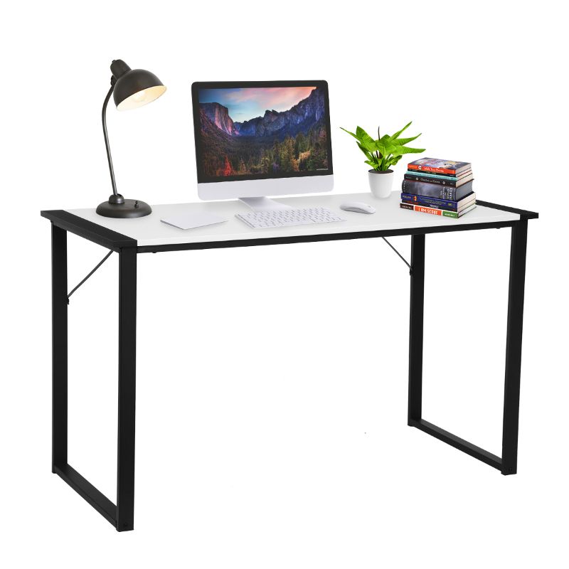 Photo 1 of KingSo Computer Desk 47", Modern Simple Design Home Office Desk for Home Office, Wood Sturdy Writing Desk