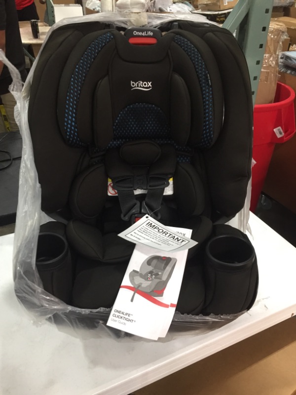 Photo 2 of Britax One4Life ClickTight All-In-One Car Seat – 10 Years of Use – Infant, Convertible, Booster – 5 to 120 Pounds + Cool Flow Ventilating Fabric, Cool Flow Teal
