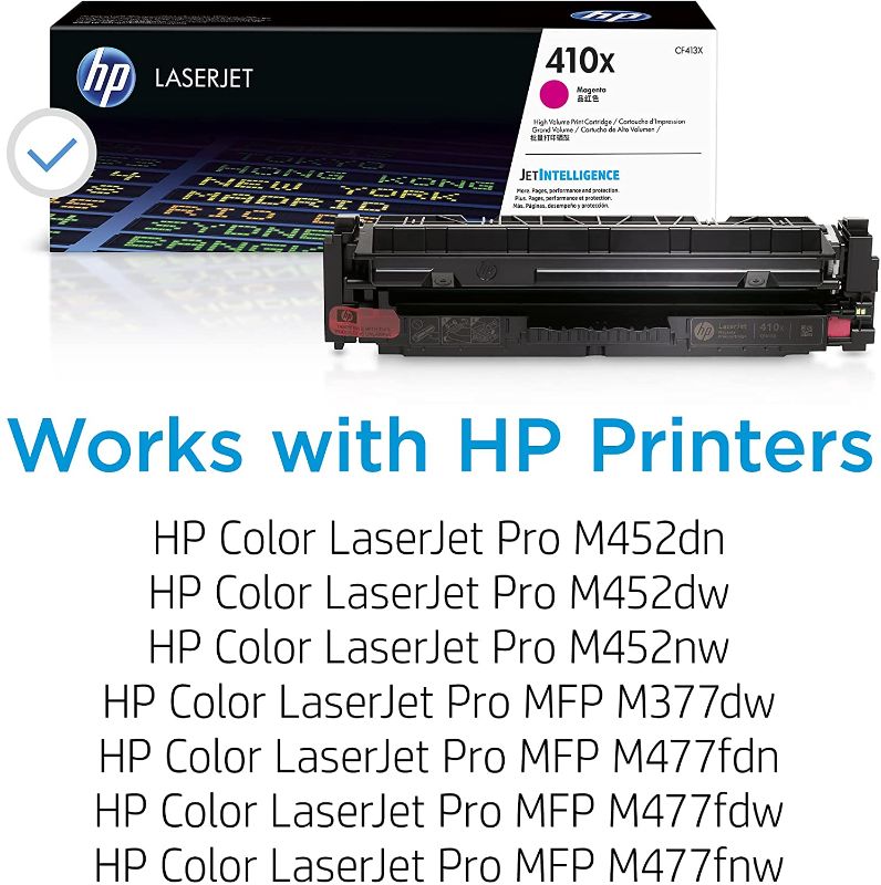 Photo 1 of HP 410X (CF413X) Toner Cartridge, Magenta High Yield