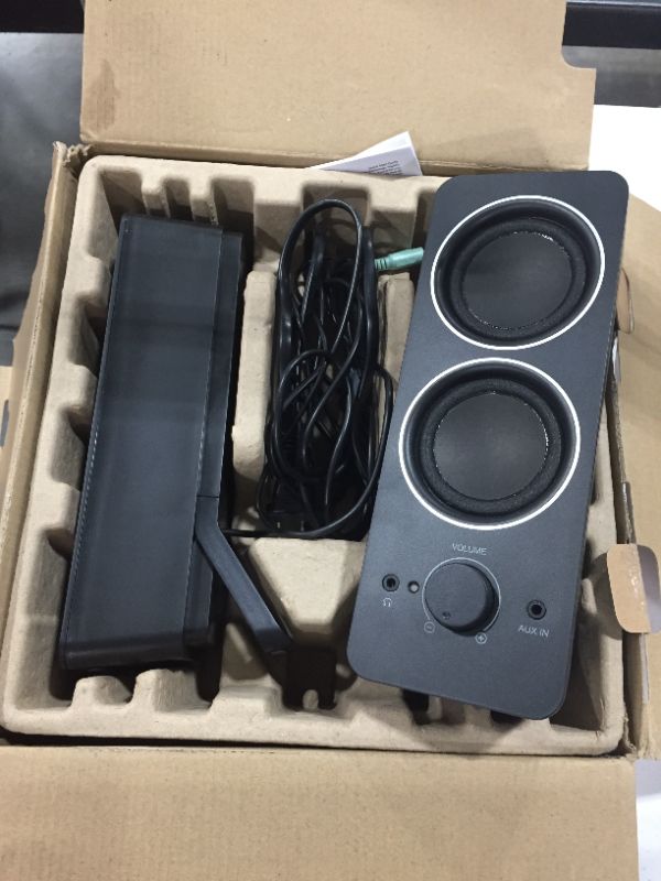 Photo 2 of Amazon Basics AC Powered PC Multimedia External Speakers
