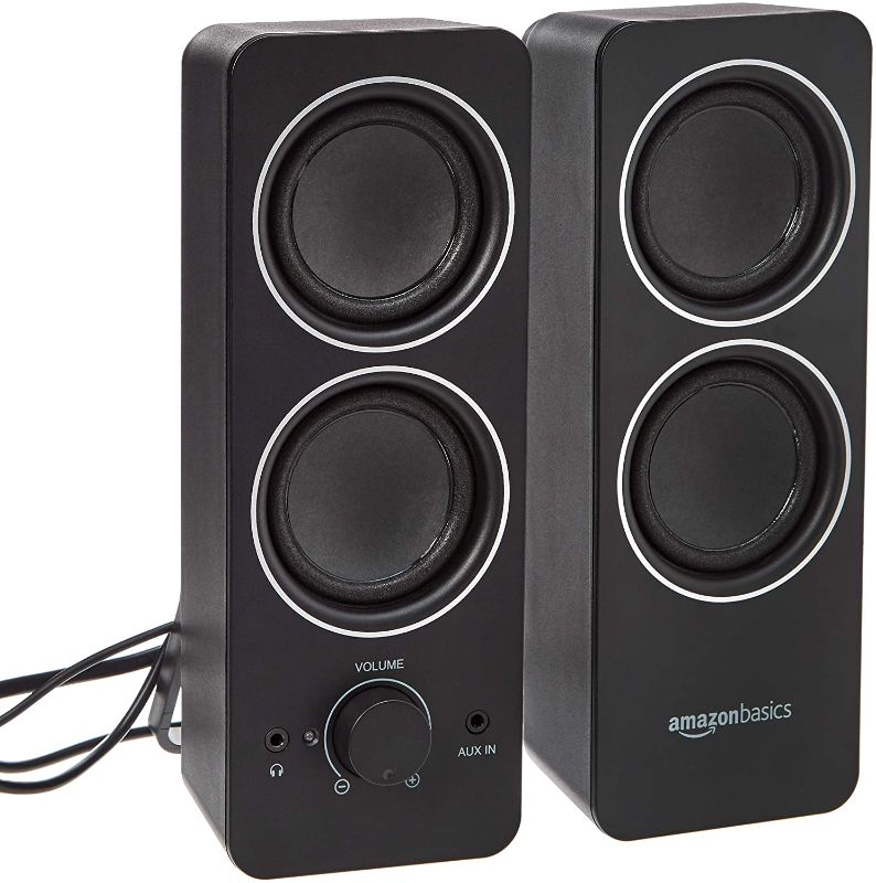 Photo 1 of Amazon Basics AC Powered PC Multimedia External Speakers
