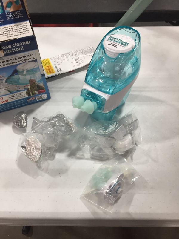 Photo 2 of Naväge Nasal Irrigation Multi-User Bonus Pack: Navage Nose Cleaner & 20 Salt Pods Plus a Second Nasal Dock (in Teal) and an Extra Pair of Nose Pillows. For improved nasal hygiene.
