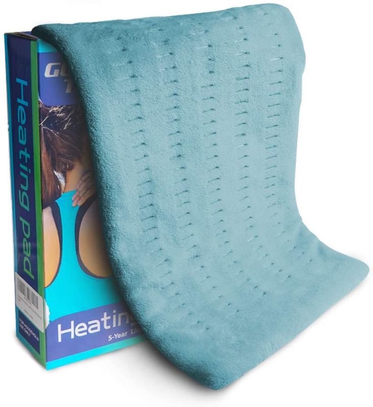 Photo 1 of GOQOTOMO Heating Pad Fast-Heating Technology for Back/Waist/Abdomen/Sh-oulder/Neck Pain and Cramps Relief - Moist and Dry Heat Therapy with Auto-Off Hot Heated Pad by-HF-G
