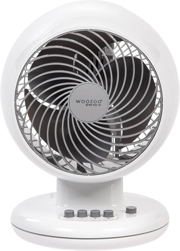 Photo 1 of IRIS USA, Inc. PCF-M18U Woozoo Oscillating Circulator Fan, White, 7"
