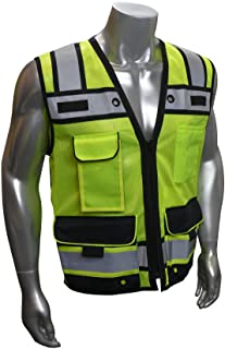 Photo 1 of Radians SV65 Heavy Duty Surveyors Safety Vest with Zipper, Large Plan Pocket, Hi-Viz Green or Hi-Viz Orange
