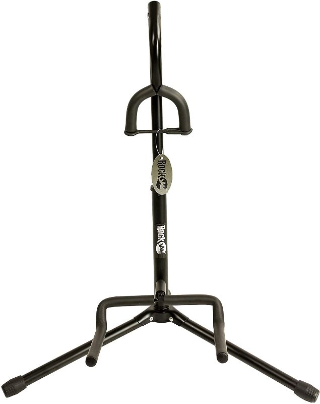 Photo 1 of 
RockJam GS-001 Adjustable Vertical Tripod Guitar Stand for Acoustic and Electric Guitars