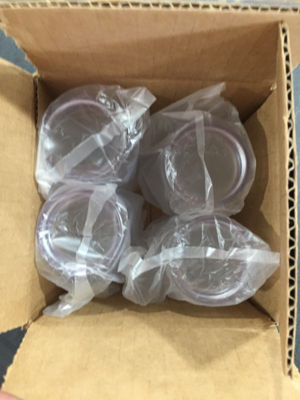 Photo 2 of Clear Plastic Tall Slim Plastic Cups Box of 4