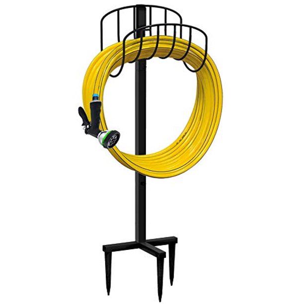 Photo 1 of Artigarden Freestanding Garden Hose Holder Hanger, Heavy Duty Metal Water Hose Storage Stand Rack