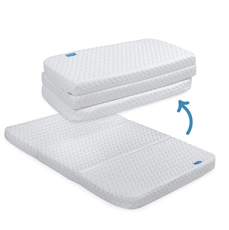 Photo 1 of Milliard Tri-Fold Pack N' Play Mattress - Plus Free Bonus Carry Case