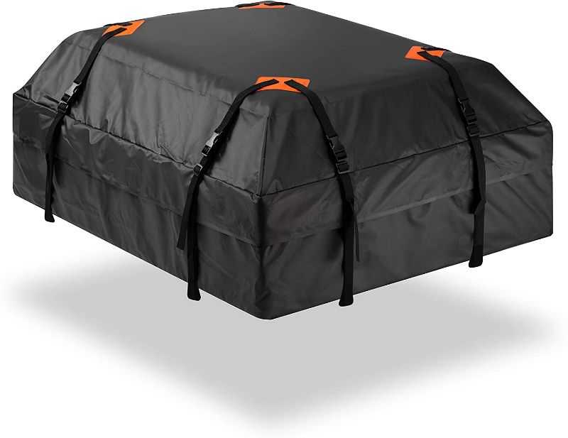 Photo 1 of Zone Tech Car Roof Top Waterproof Travel Cargo Bag Carrier Leakproof Size Unknown (PARTS ONLY)