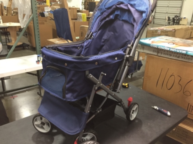 Photo 1 of Blue Baby/Dog Stroller/Cart, With Storage, NEW