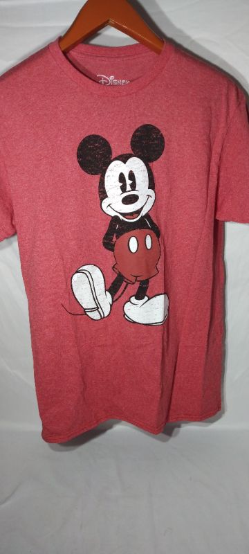 Photo 1 of DISNEY MICKEY MOUSE T-SHIRT, LIGHT RED, MED