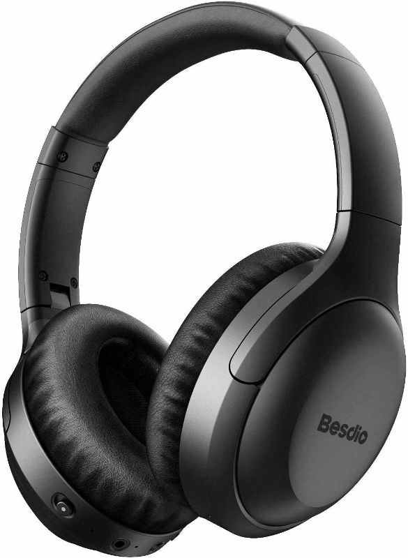 Photo 1 of Besdio Noise Cancelling Headphones Over Ear Stereo Earphones Wireless Headset