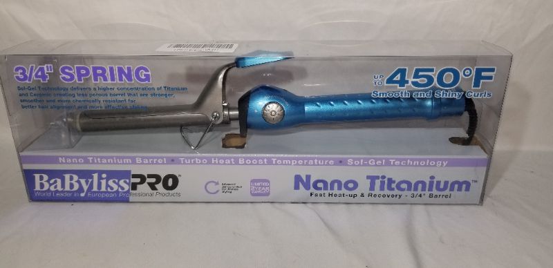 Photo 2 of BaBylissPRO Nano Titanium Spring Curling Iron