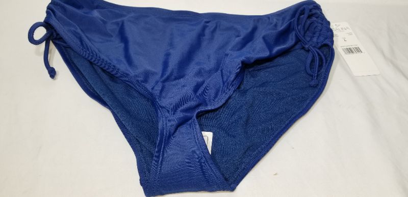Photo 2 of Catalina Women's Side Tie Hipster Bottom, BLUE, LG