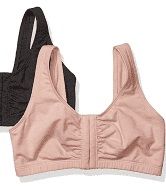 Photo 1 of Fruit of the Loom Women's Front Closure Cotton Bra, SIZE 34, GRAY AND  PINK