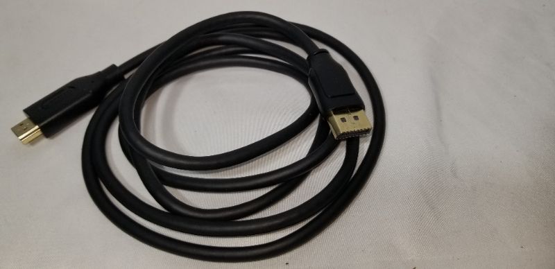 Photo 2 of AmazonBasics DisplayPort to HDMI Display Cable - 6 Feet