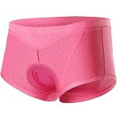 Photo 1 of Arsuxeo Women's Cycling Under Shorts Winter Nylon Elastane Bike Underwear Shorts Padded Shorts, PINK, XL