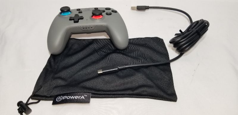 Photo 2 of PowerA Nano Enhanced Wireless Controller for Nintendo Switch - Gray-Neon, Works with Nintendo Switch Lite, Bluetooth Controller, Gamepad