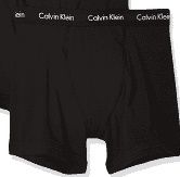 Photo 1 of Calvin Klein Men's Cotton Stretch Boxer Briefs, 3 Pack, black