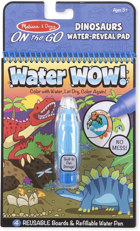 Photo 1 of Melissa & Doug On The Go Water Wow! Reusable Water Reveal Activity Pad - Dinosaurs
