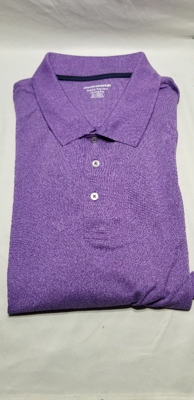 Photo 1 of Amazon Essentials Men's Slim-fit Quick-Dry Golf Polo Shirt, LAVENDER, XXL