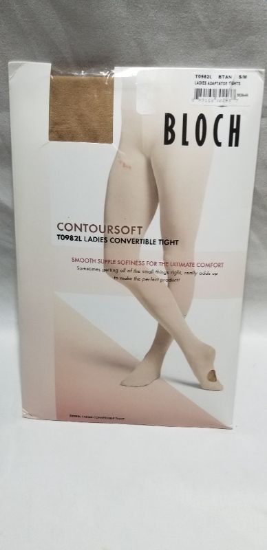 Photo 2 of Bloch ContourSoft Adaptatoe Tights,  TAN, SMALL