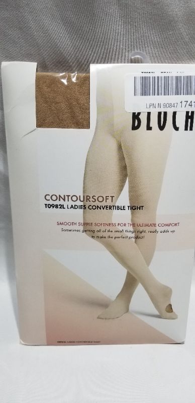 Photo 2 of Bloch ContourSoft Adaptatoe Tights,  TAN, SMALL