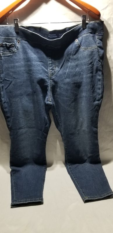 Photo 2 of AMAZON ESSENTIALS PULL ON JEGGING, BLU DENIM, 18 SHORT