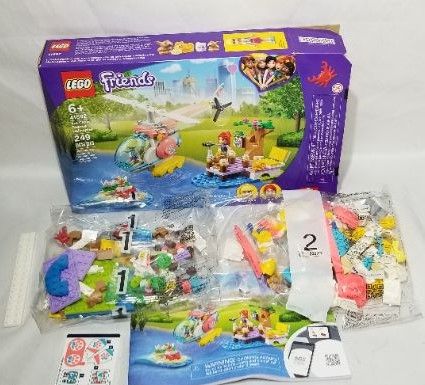 Photo 2 of LEGO Friends Vet Clinic Rescue Helicopter Building Kit 41692