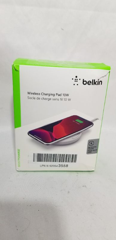 Photo 2 of Belkin - BOOST CHARGE 10W Wireless Charging Pad - White