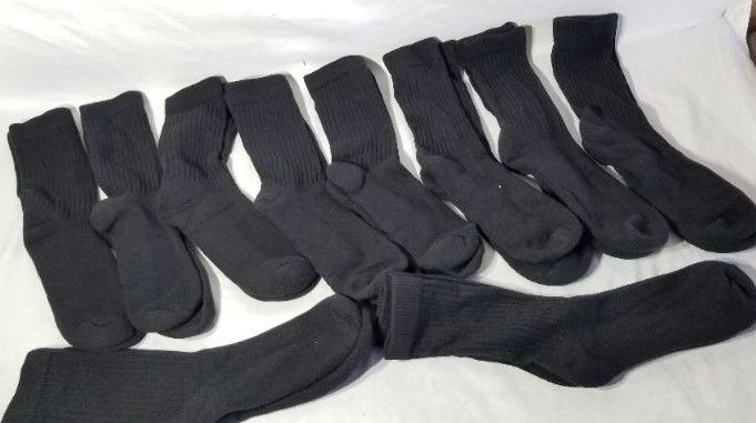 Photo 1 of  Men's 10-Pack Medium Quilted Cotton Socks