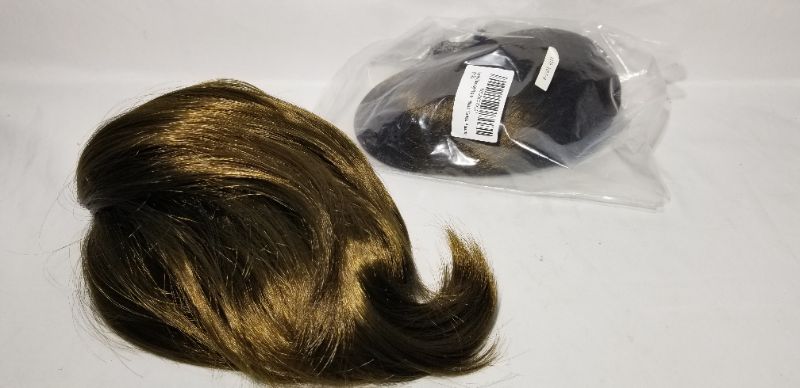 Photo 2 of 9.8 Inch Ponytail Extension with Jaw Clip and Pony with Heat Resistant Natural Look Straight Hair Clip, 2 pcs, GOLDEN AUBURN